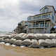 A home in North Topsail Beach, North Carolina, surrounded by sandbags before Hurricane Florence on September 12th, 2018.